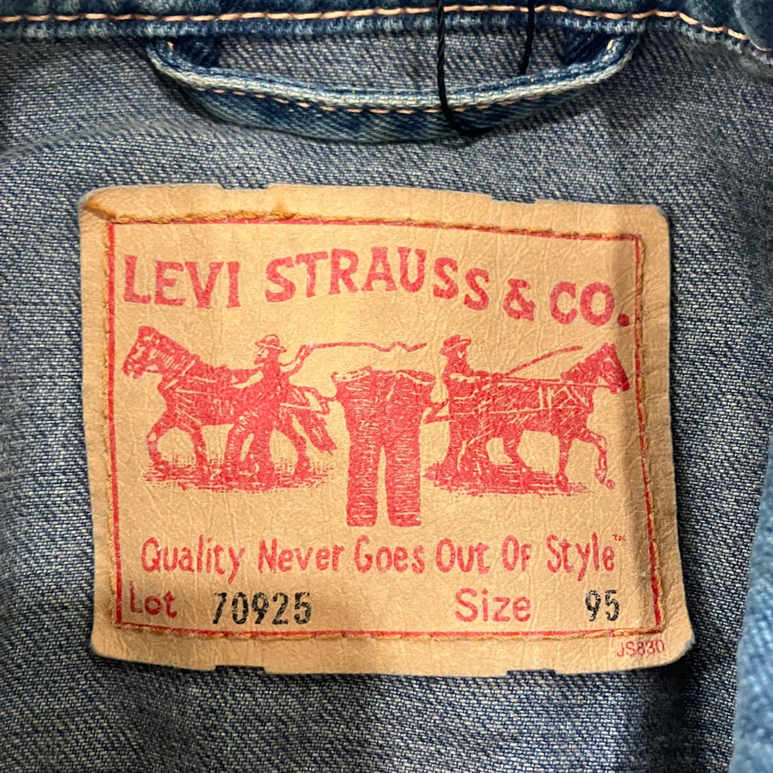 111 리바이스 웨스턴 데님 청자켓 상품이미지3