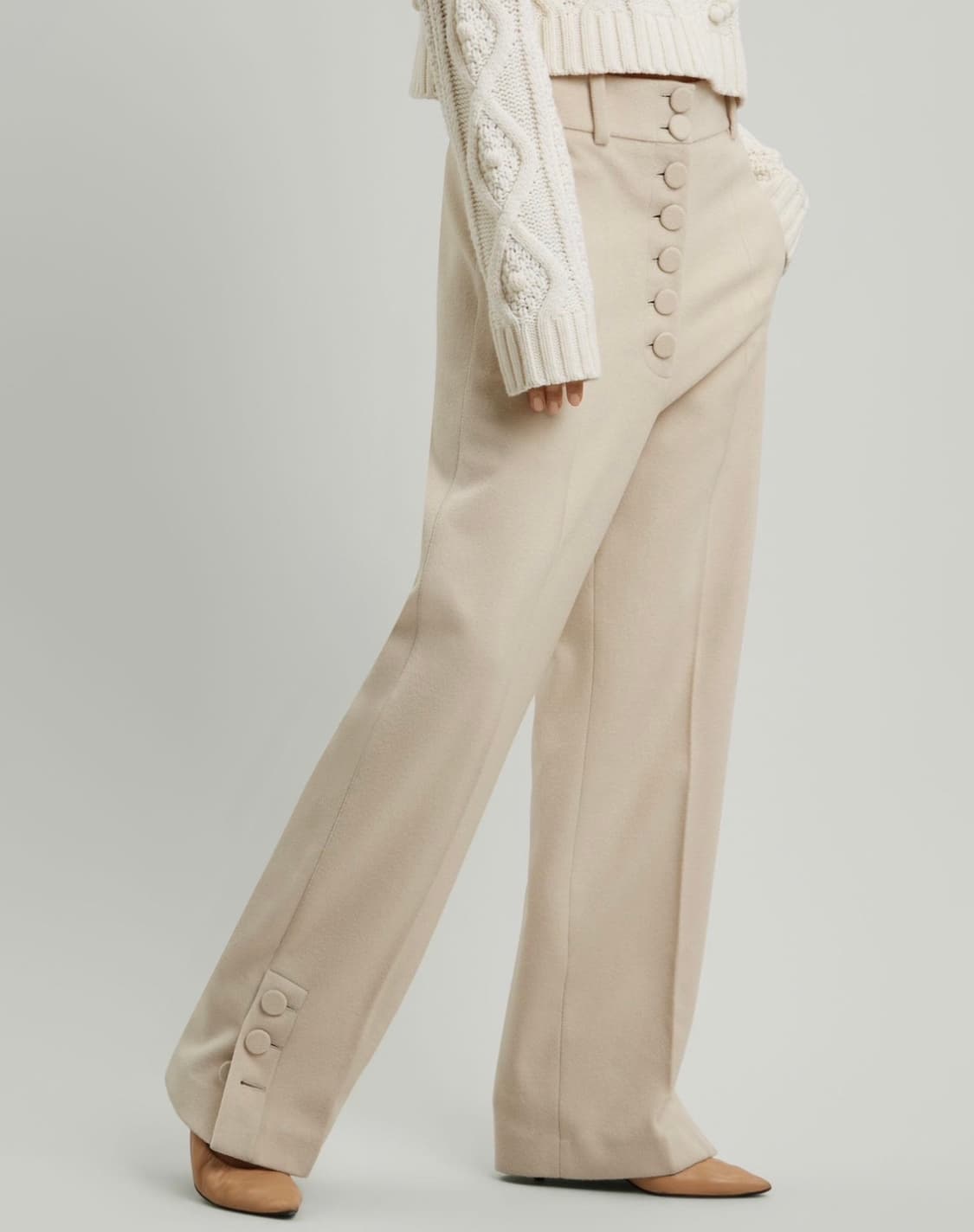 66 새상품 조셉 Joseph 정가120 캐시미어 울 정장 팬츠 겨울바지 상품이미지1