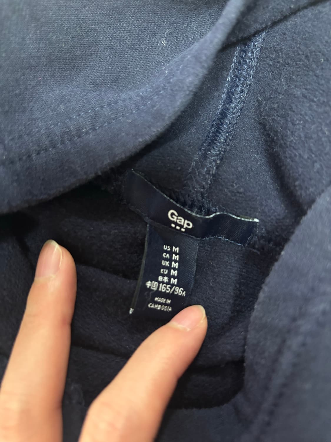 캡 네이비 후드집업 상품이미지2