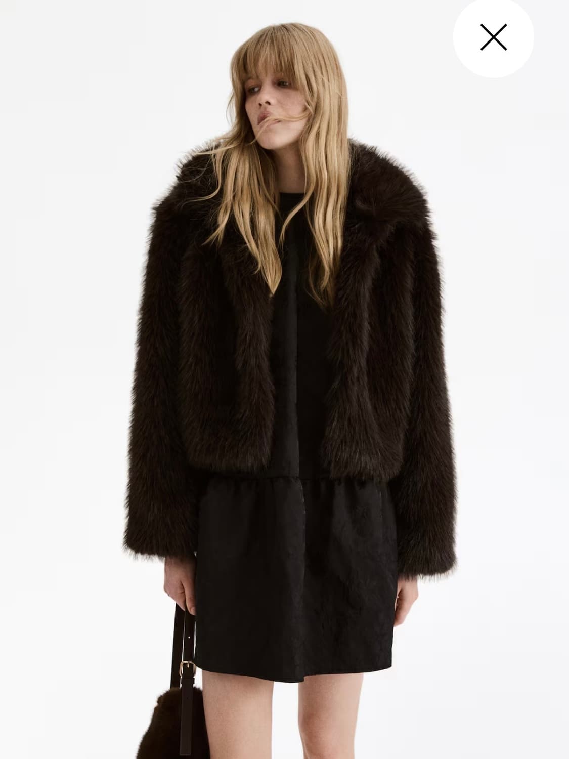 H&M 크롭트 플러피 자켓 상품이미지1