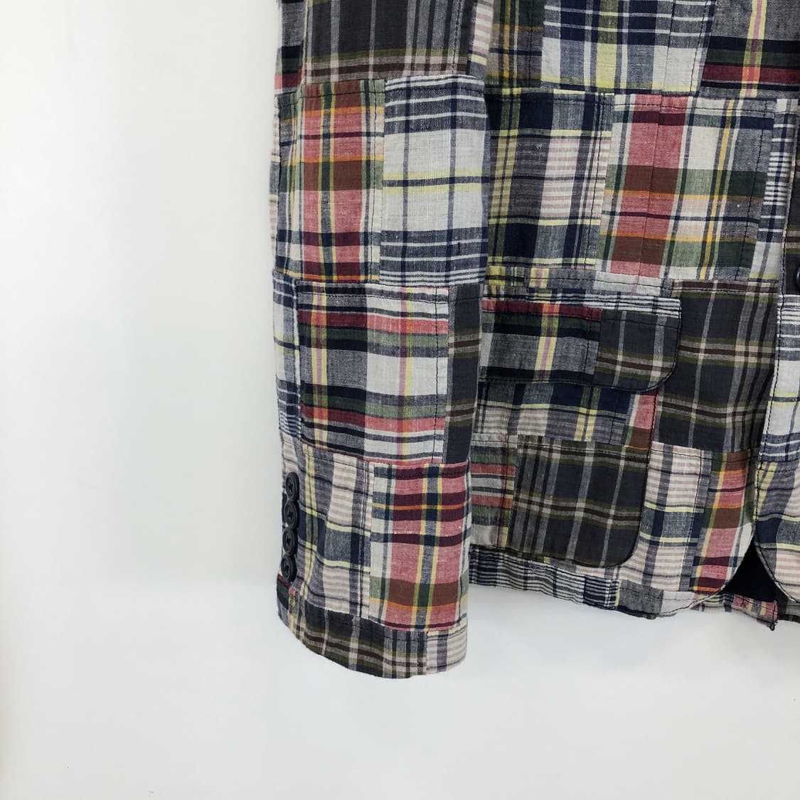 폴로 랄프로렌 패치워크 자켓 95 사이즈 마드라스 상품이미지3