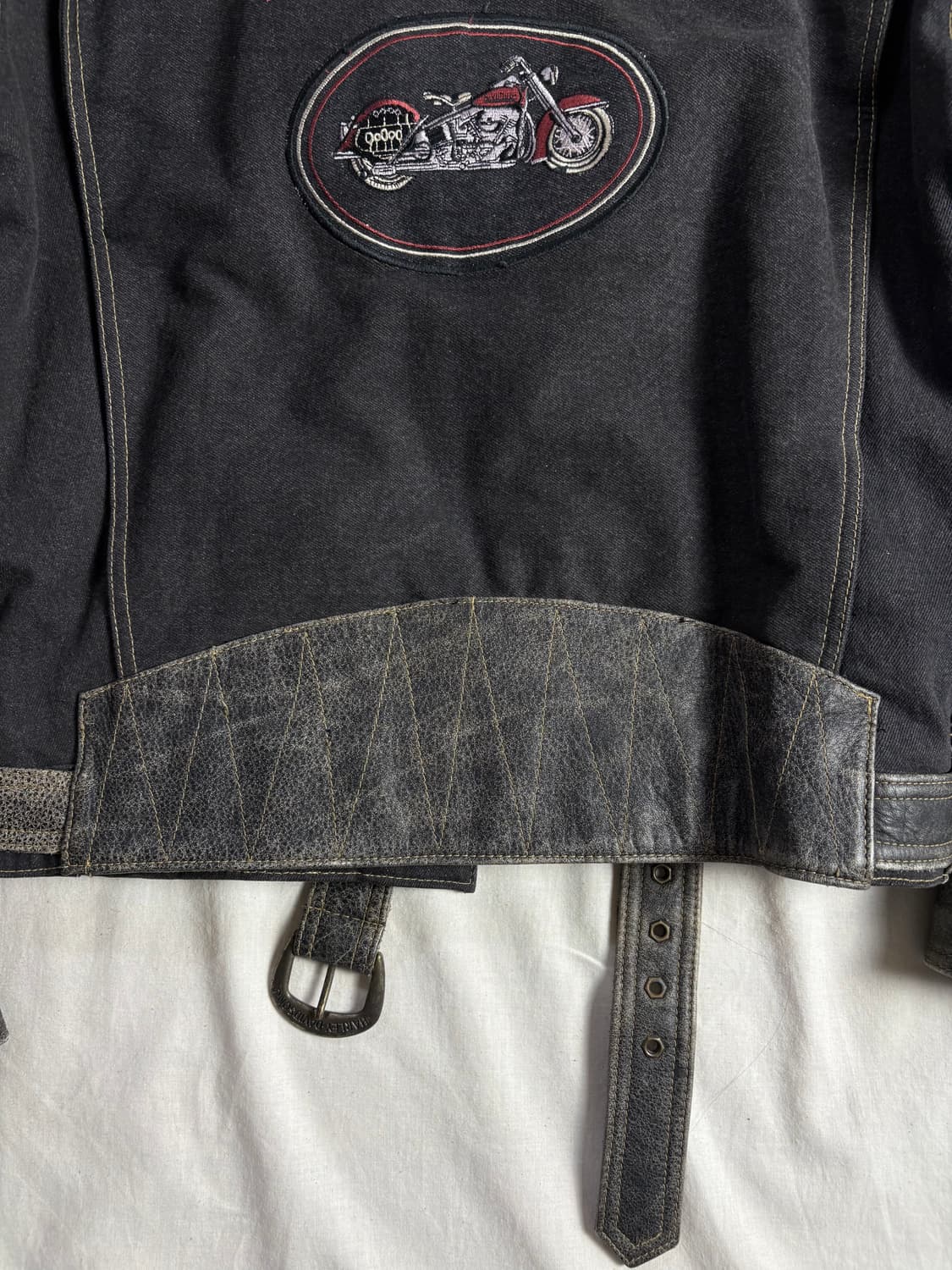 Harley Daidson 할리데이비슨 데님 레더 라이더 자켓 M 상품이미지10
