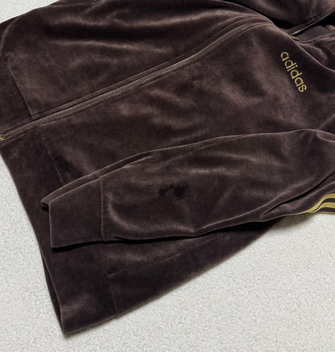 아디다스 브라운 초바 벨벳 져지 상품이미지7