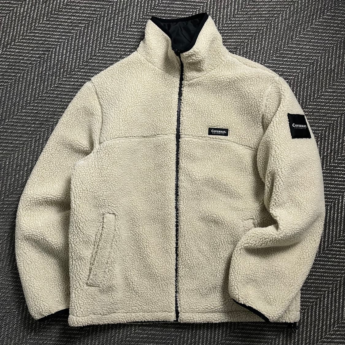 커버낫 빅로고 리버시블 플리스 자켓o 4526 상품이미지1