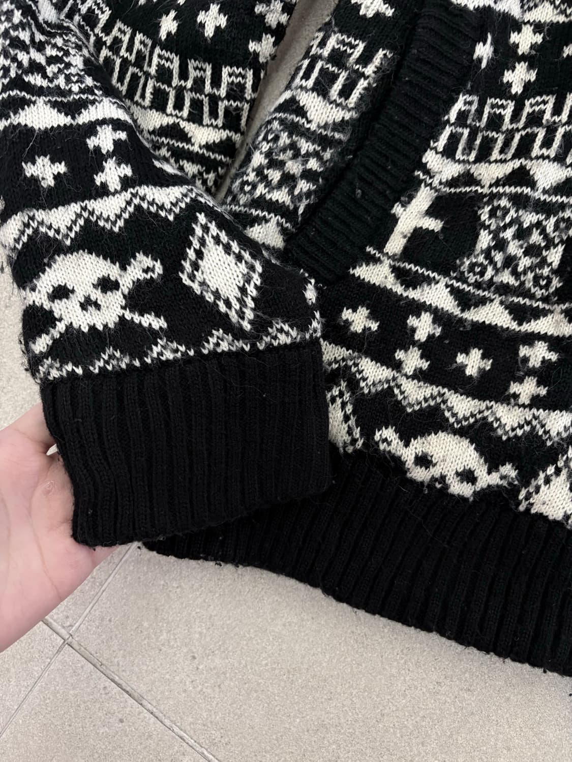 해골 노르딕 후드집업 상품이미지3