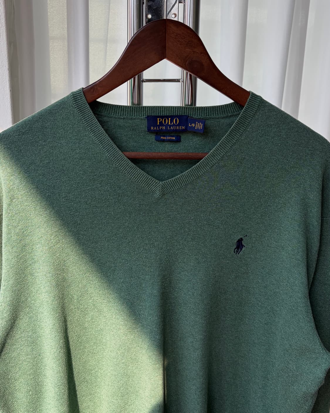 [L]폴로 랄프로렌 피마 코튼 브이넥 니트  상품이미지5