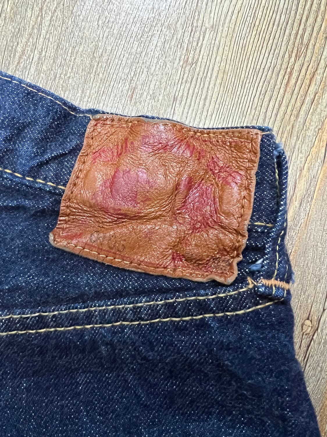 택포19) 풀카운트 0105w 32x32 셀비지 데님팬츠 상품이미지4