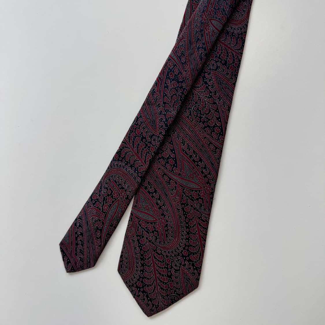 BALENCIAGA 발렌시아가 정품 명품 페이즐리 넥타이 7.8cm 상품이미지2