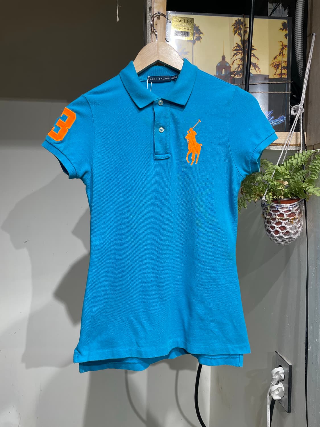 폴로 랄프로렌 빅포니 블루 오렌지 피케이셔츠 상품이미지1