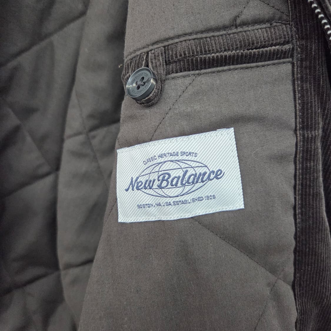 뉴발란스 코듀로이 자켓 브라운 남성 S 상품이미지5