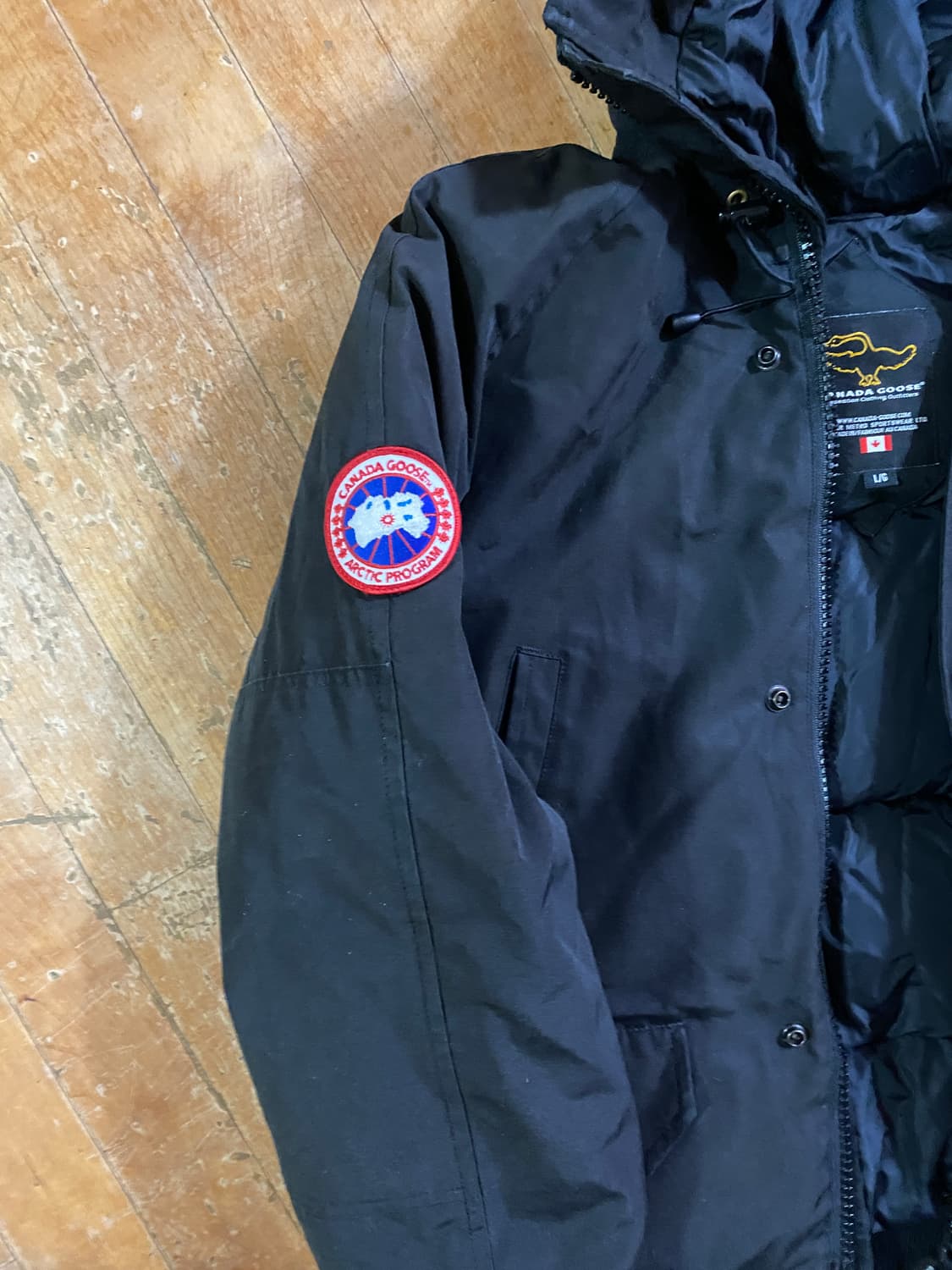 캐나다 구스 칠리왁 남성 블랙 패딩 L/G 상품이미지3