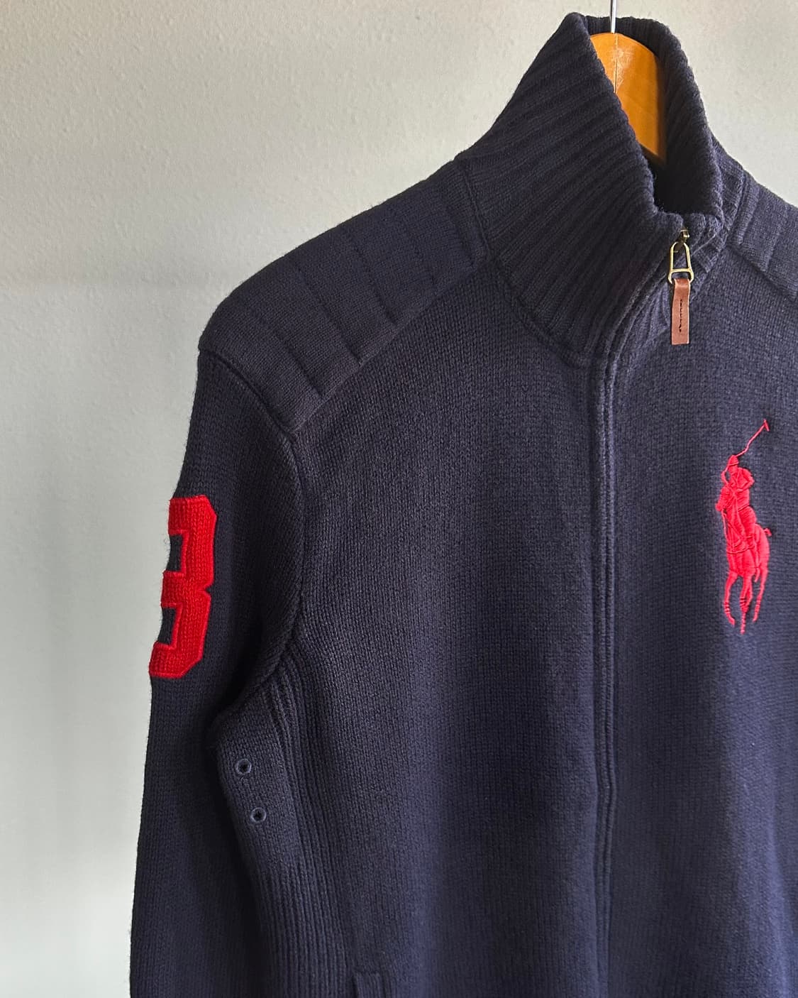 [M]폴로 랄프로렌 빅포니 램스울 니트 집업 상품이미지3