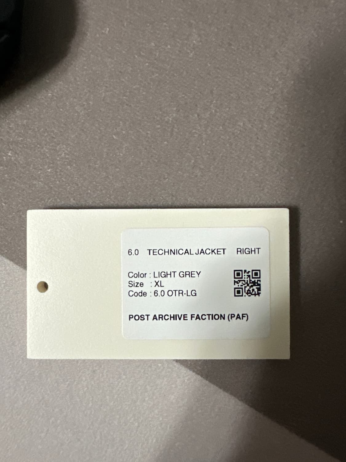 PAF 6.0 technical jacket right lightgrey 상품이미지5