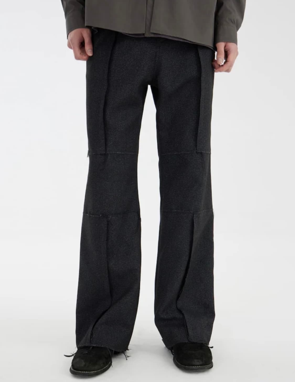 Youth cut-off flared pants 상품이미지2