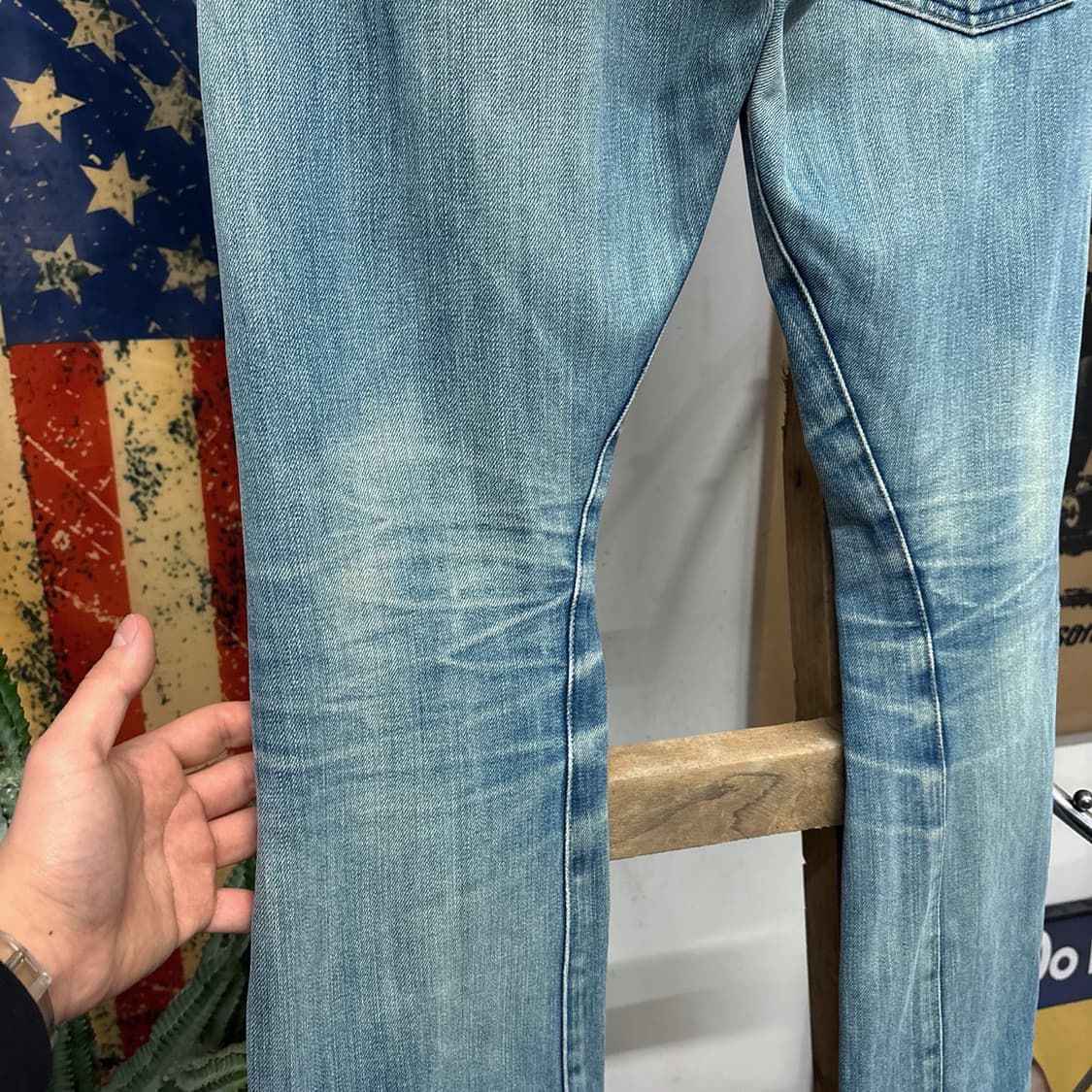 00s 리바이스 렌지니어드 진 3D 커브드 데님팬츠 빈티지워싱 N546 상품이미지7