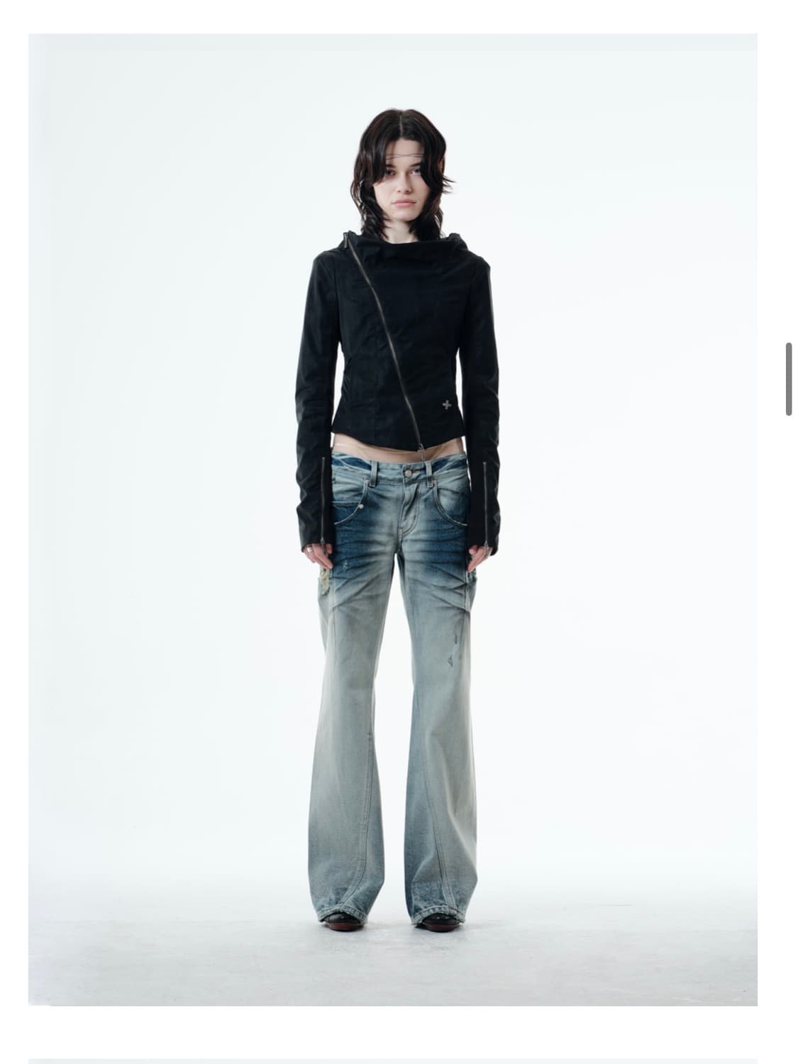 KAEL DRAPED JACKET (BLACK) 상품이미지2