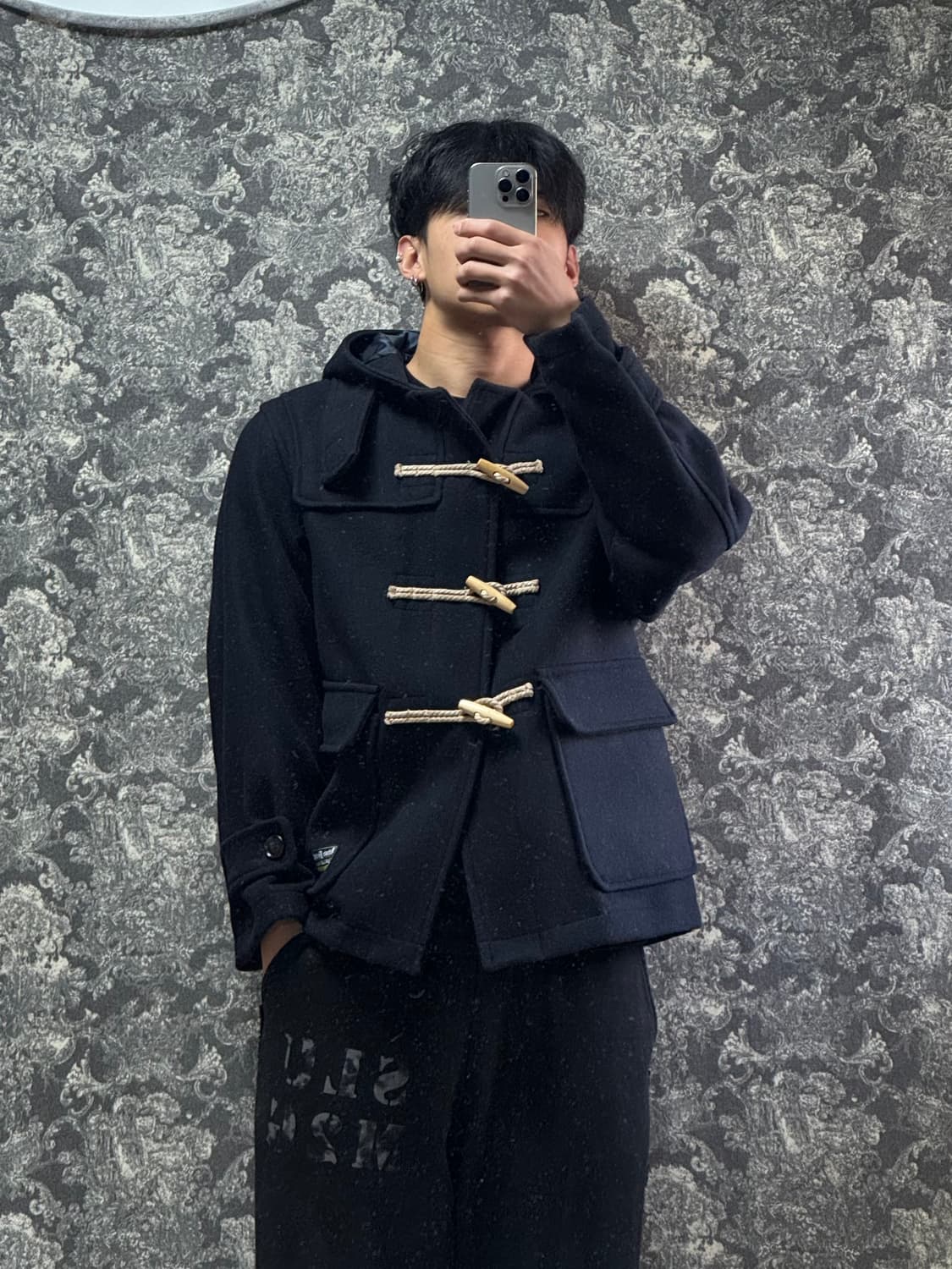 ebbetsfield / 이벳필드 울 오버핏 숏 더플코트 (새상품) 상품이미지1