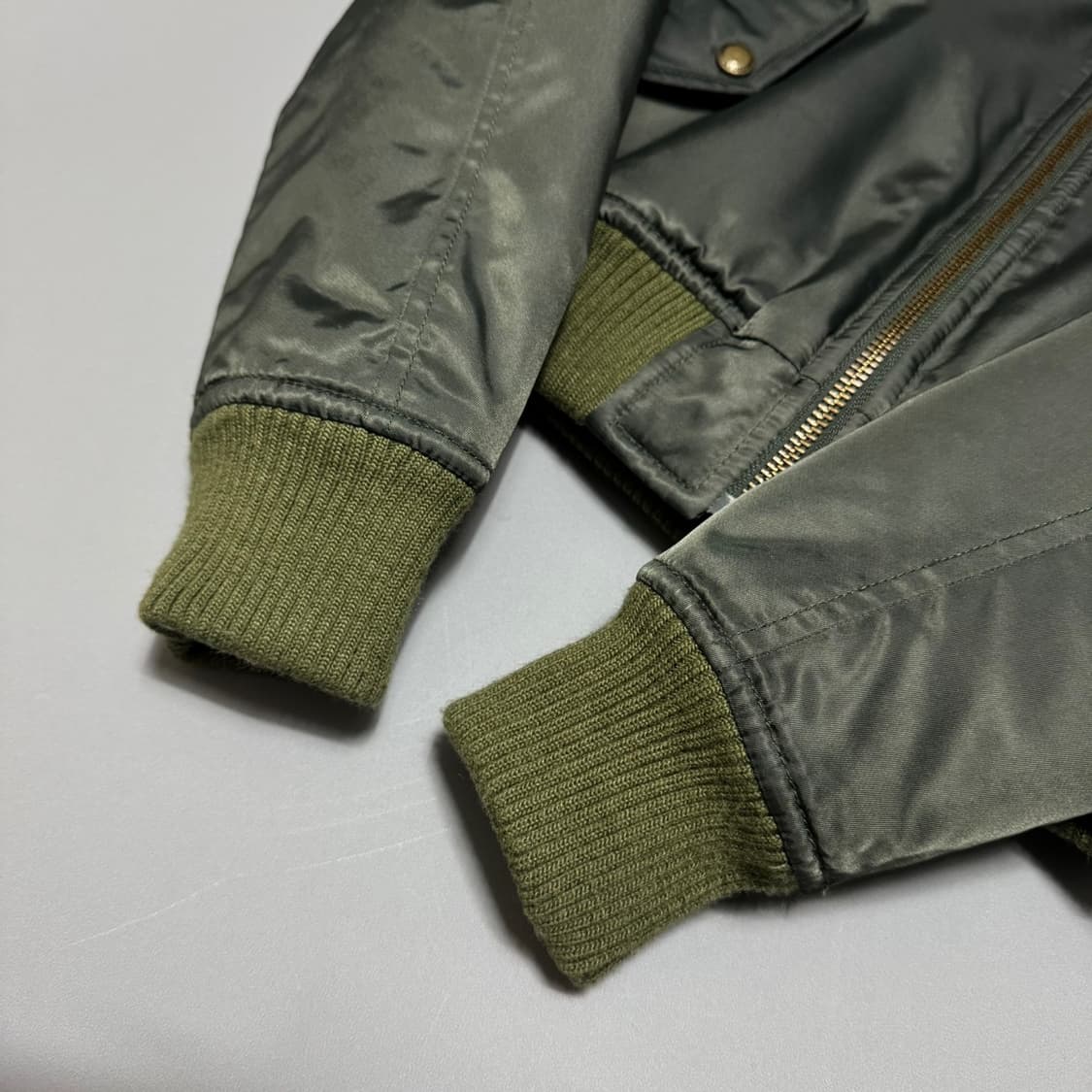 SLY Japan 올리브 덤블 리버시블 쇼트 플라이트 MA-1 자켓 상품이미지5