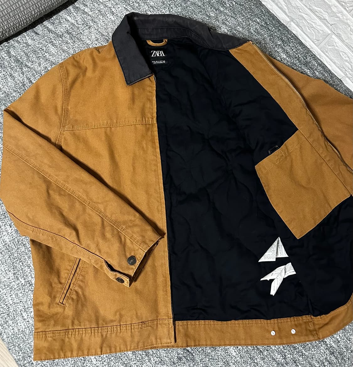  (카하트 디트로이트) 자라 브라운 코듀로이 자켓 상품이미지3