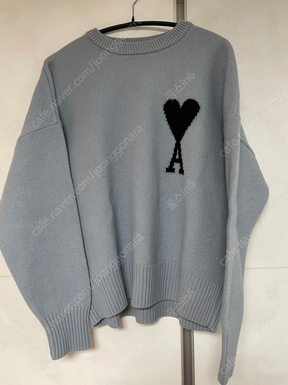 [L] 아미 인타르시아 니트 스틸블루 상품이미지1