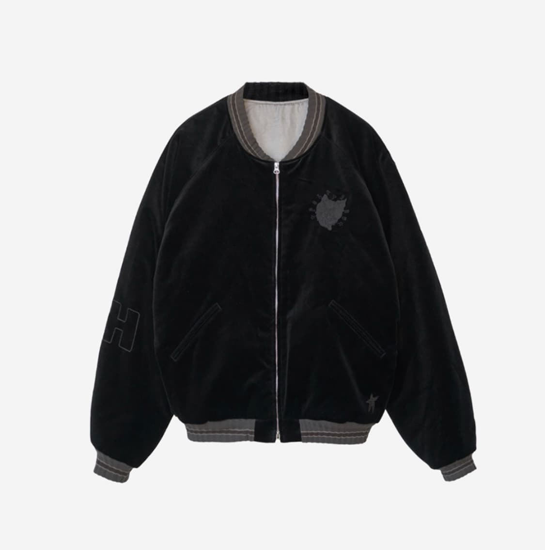 폴리테루 행크 벨벳 수베니어 블랙 상품이미지2