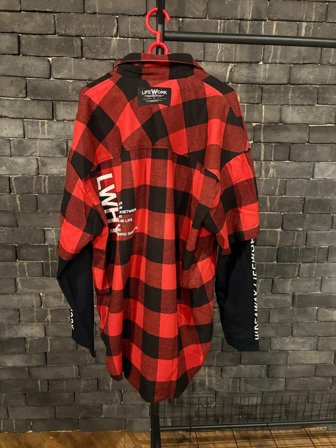 [새상품] 라이프워크 체크 남방 정가이하(105이상) 상품이미지4