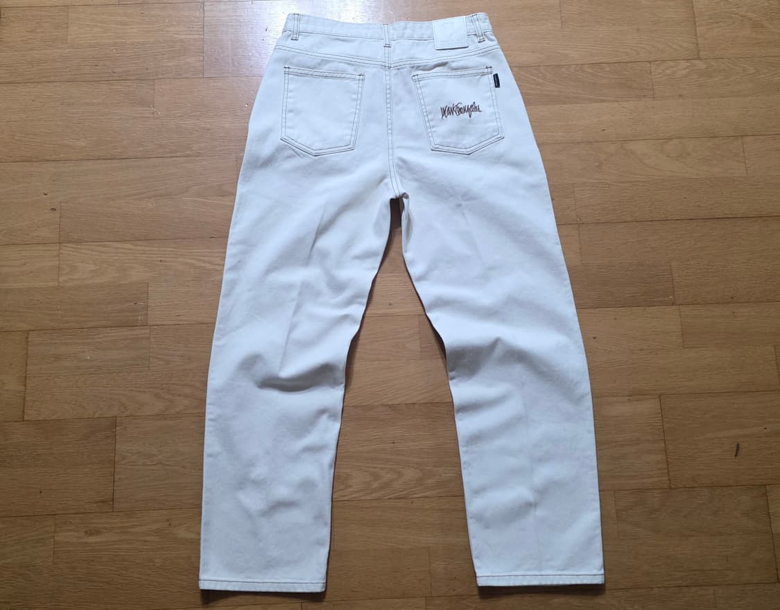 [새상품/M] 와릿이즌 엔젤 원턱 와이드 데님 (아이보리) 상품이미지5