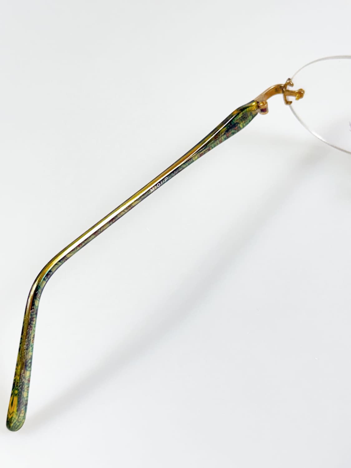 90s EVENT 골드 무테 오벌 메탈 프레임 빈티지 안경 상품이미지7