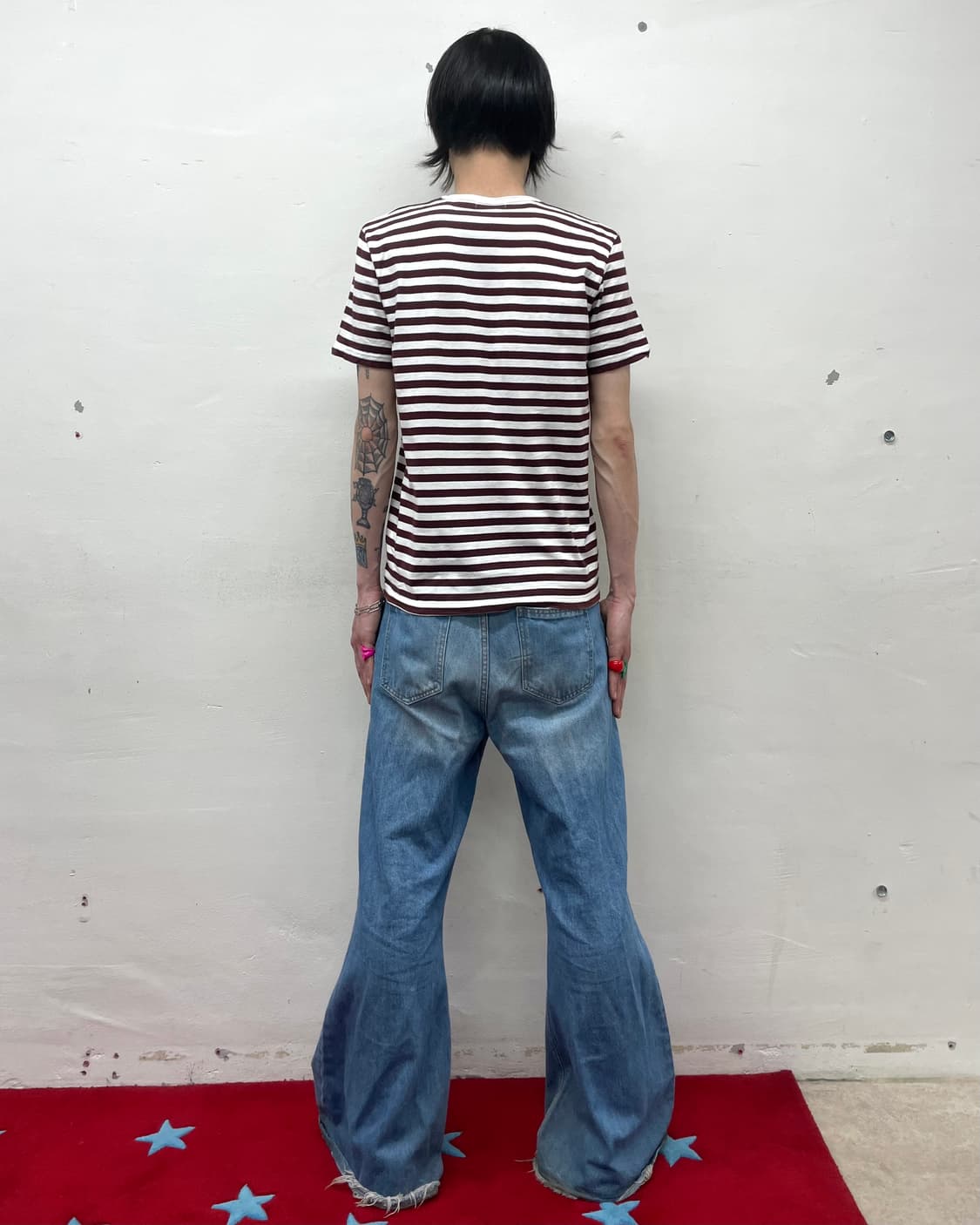 ne-net brown striped cat T-shirt 상품이미지5