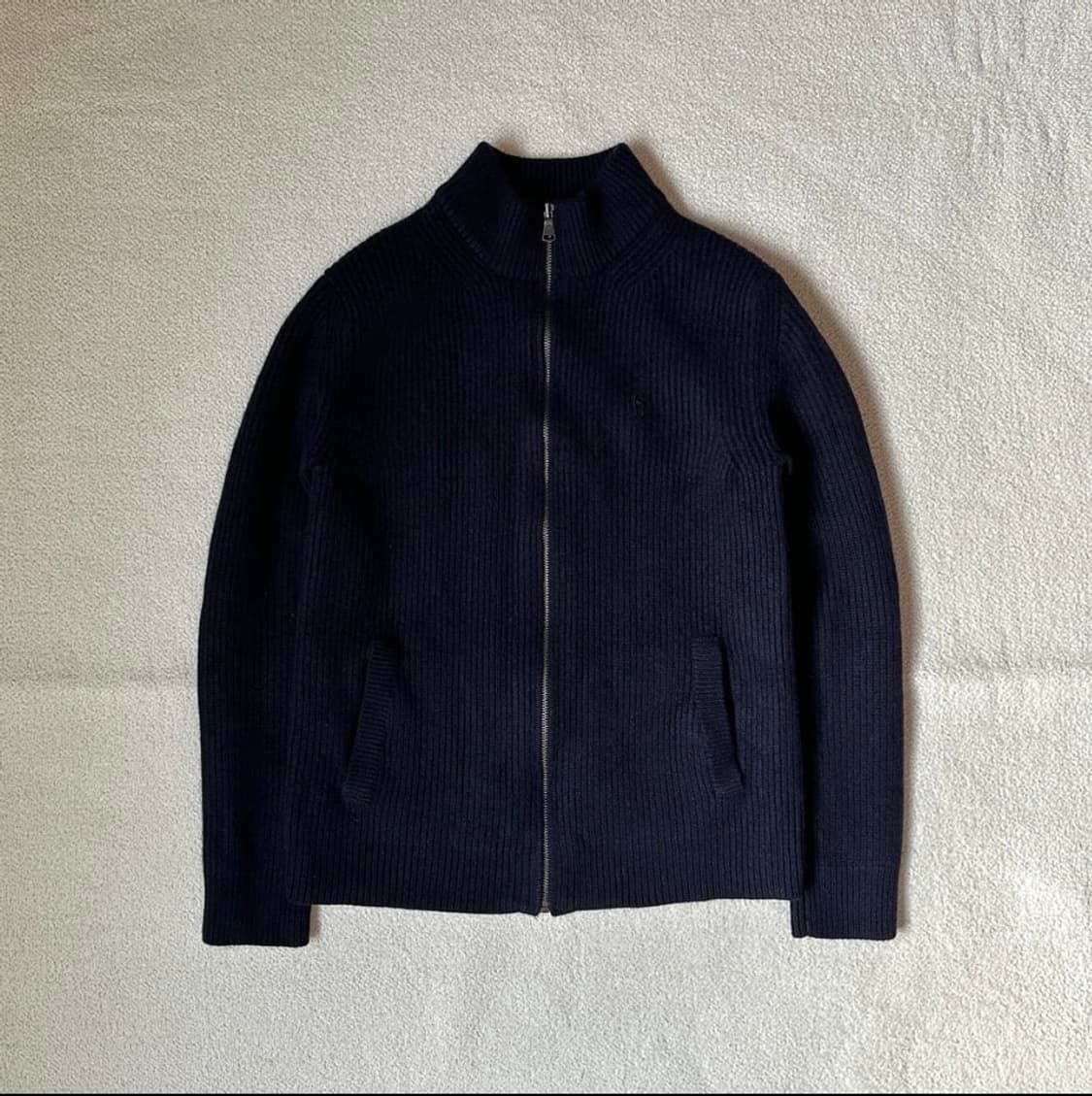 헤지스 울 집업 네이비 상품이미지2