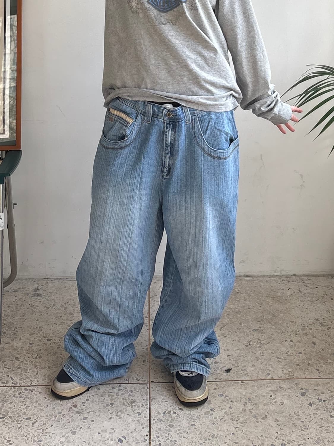 90s’빈티지 자수 힙합팬츠 상품이미지2