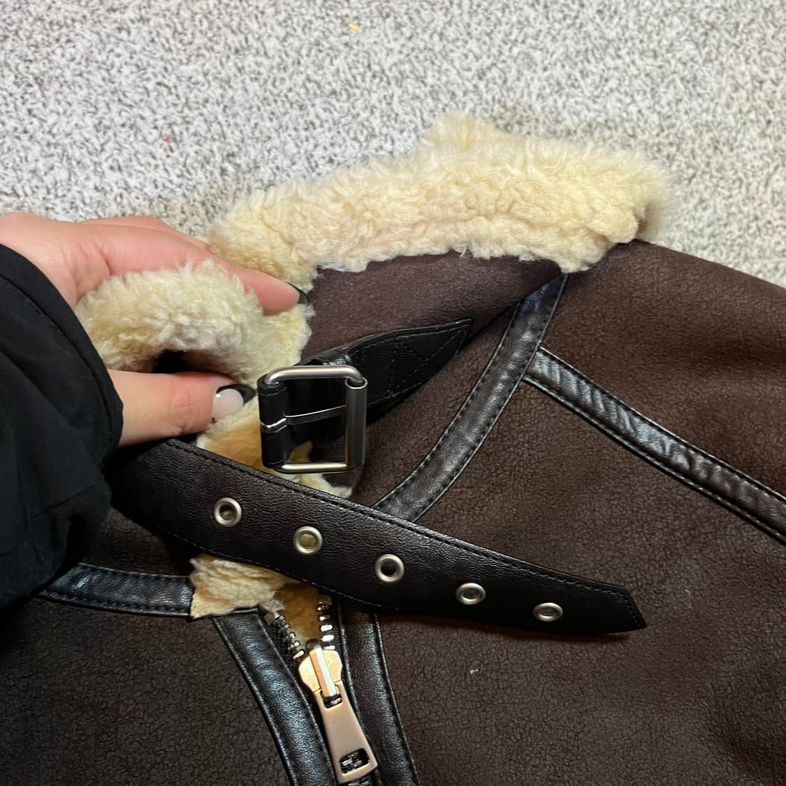 인스턴트 펑크 무스탕 자켓 상품이미지2