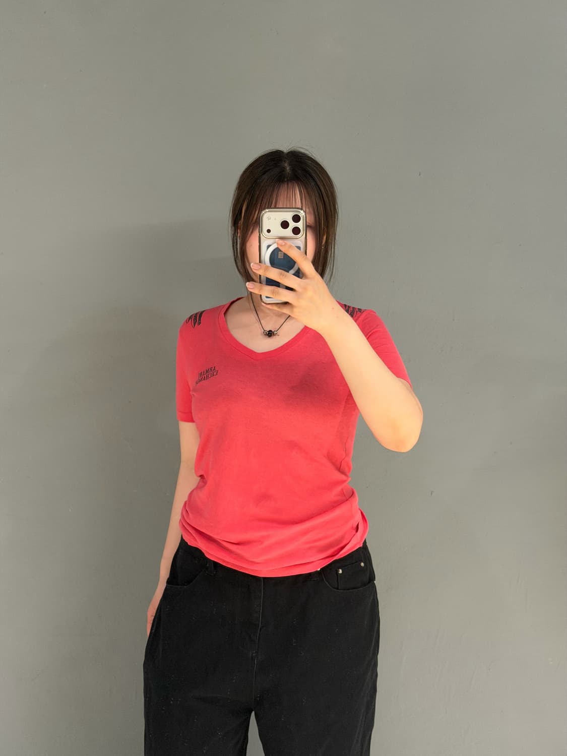 Armani exchange back wings detail top 상품이미지2