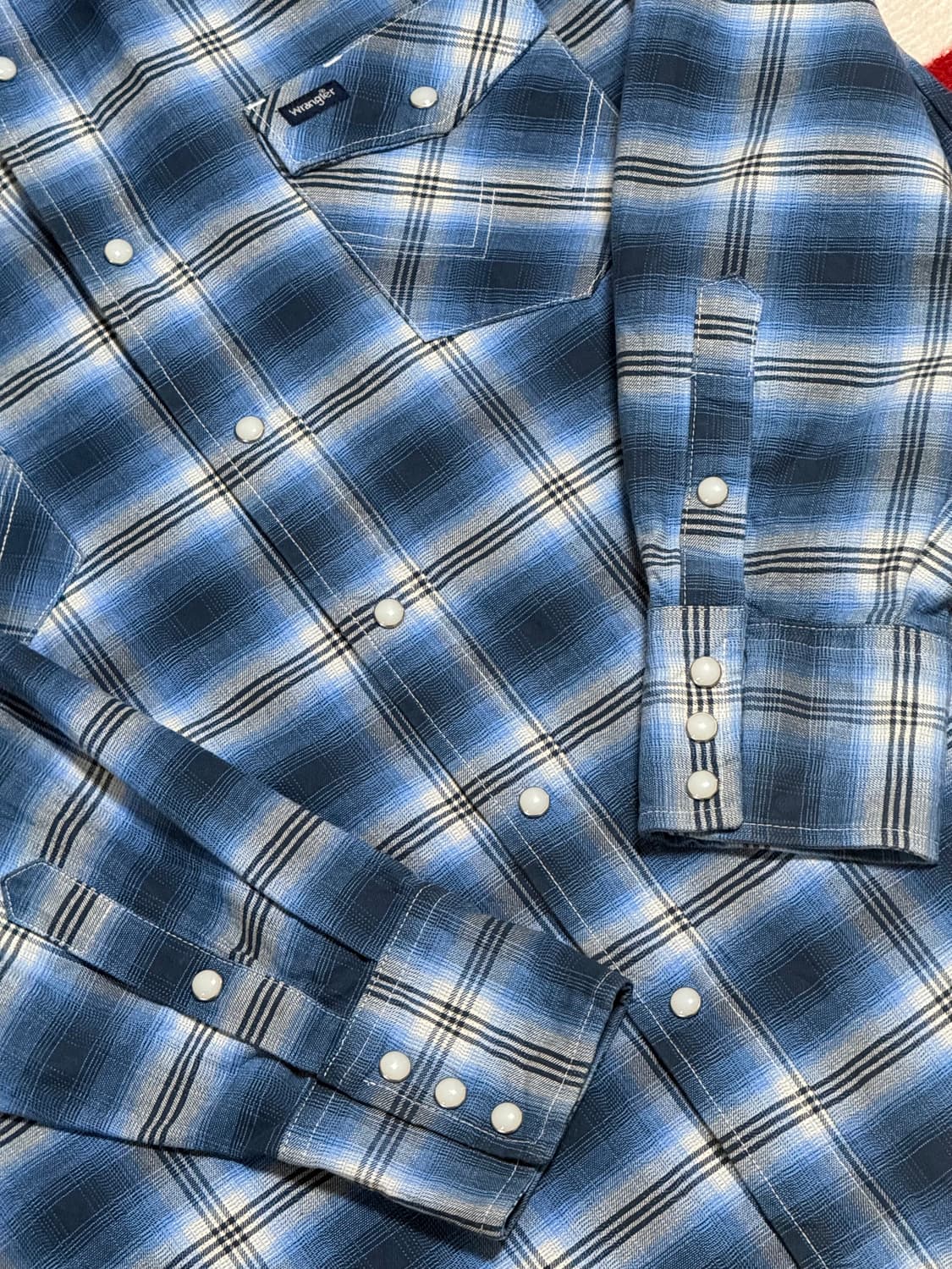 랭글러 웨스턴 체크셔츠 Wrangler western checkshirt 상품이미지8