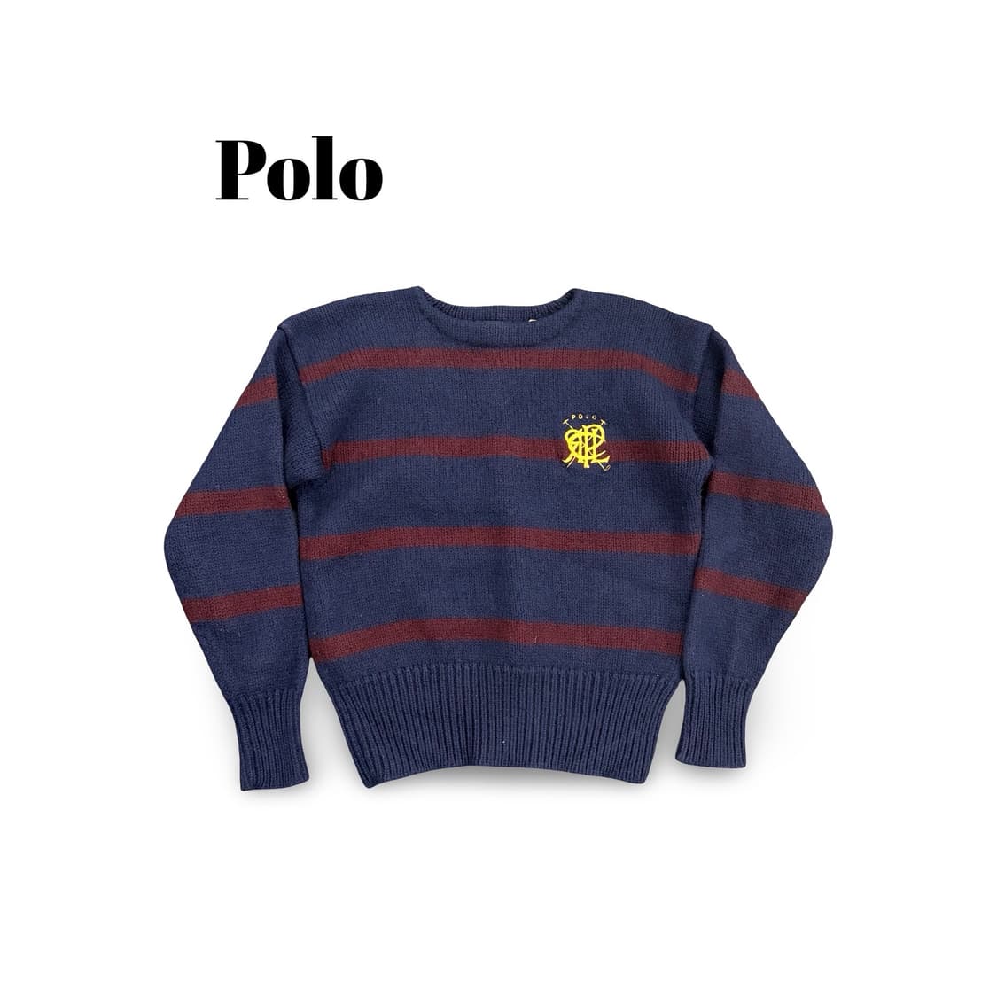 (95)폴로스트라이프크롭니트 상품이미지1