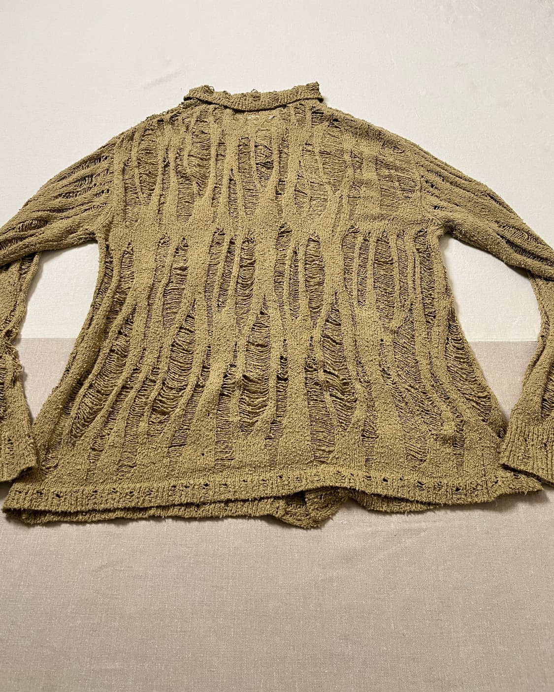 카미야 데미지 니트 가디건 kamiya 미하라야스히로 상품이미지5