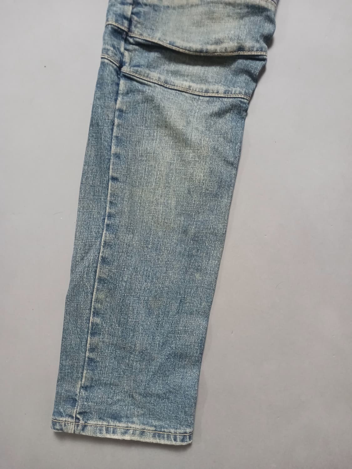 [32] 발망 빈티지 워싱 바이커진 청바지 상품이미지3