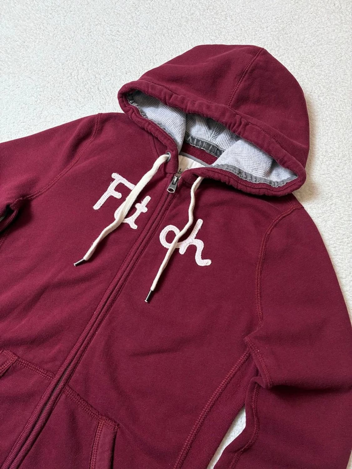 아베크롬비 00's Y2K 자수 레터링 후드 집업 PN7013 상품이미지2