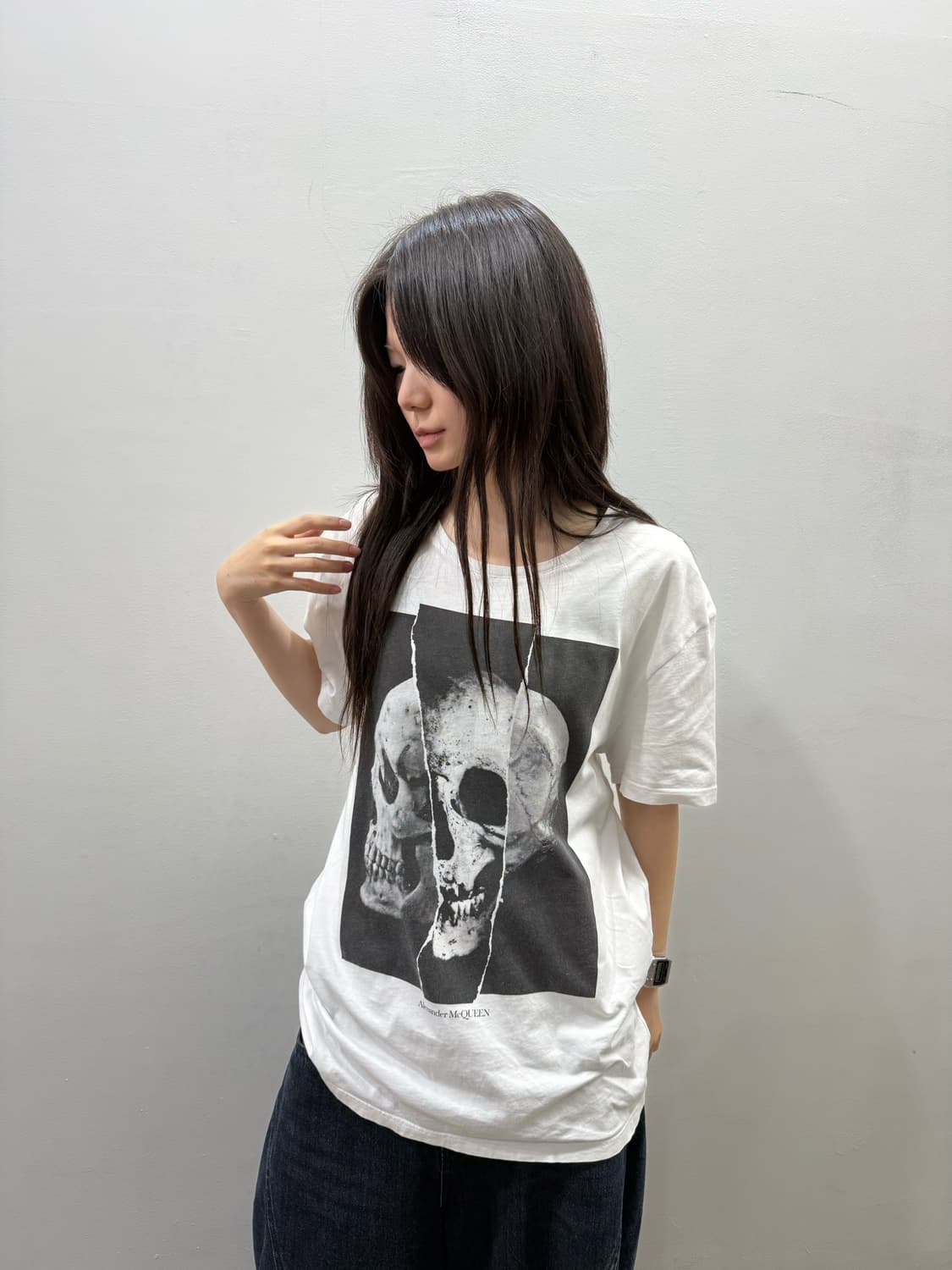 알렉산더 맥퀸 스컬 프린팅 티셔츠 상품이미지4