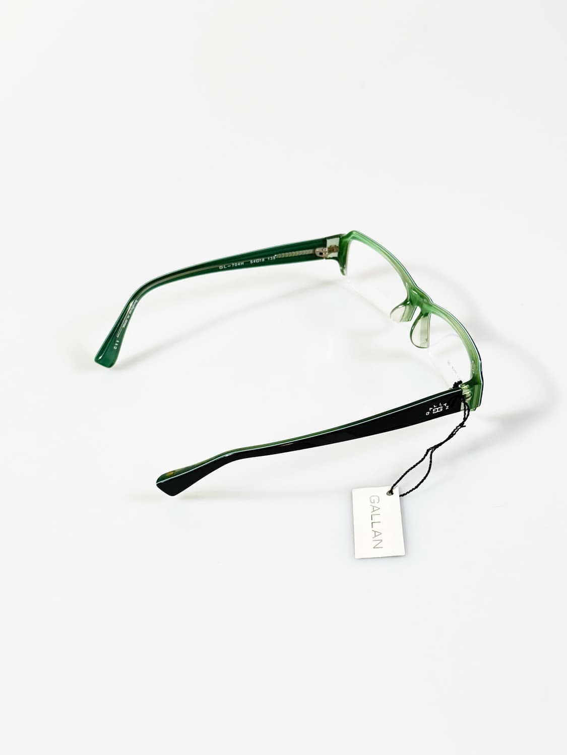 GALLAN 투톤 뿔테 반무테 스퀘어 빈티지 안경 상품이미지4