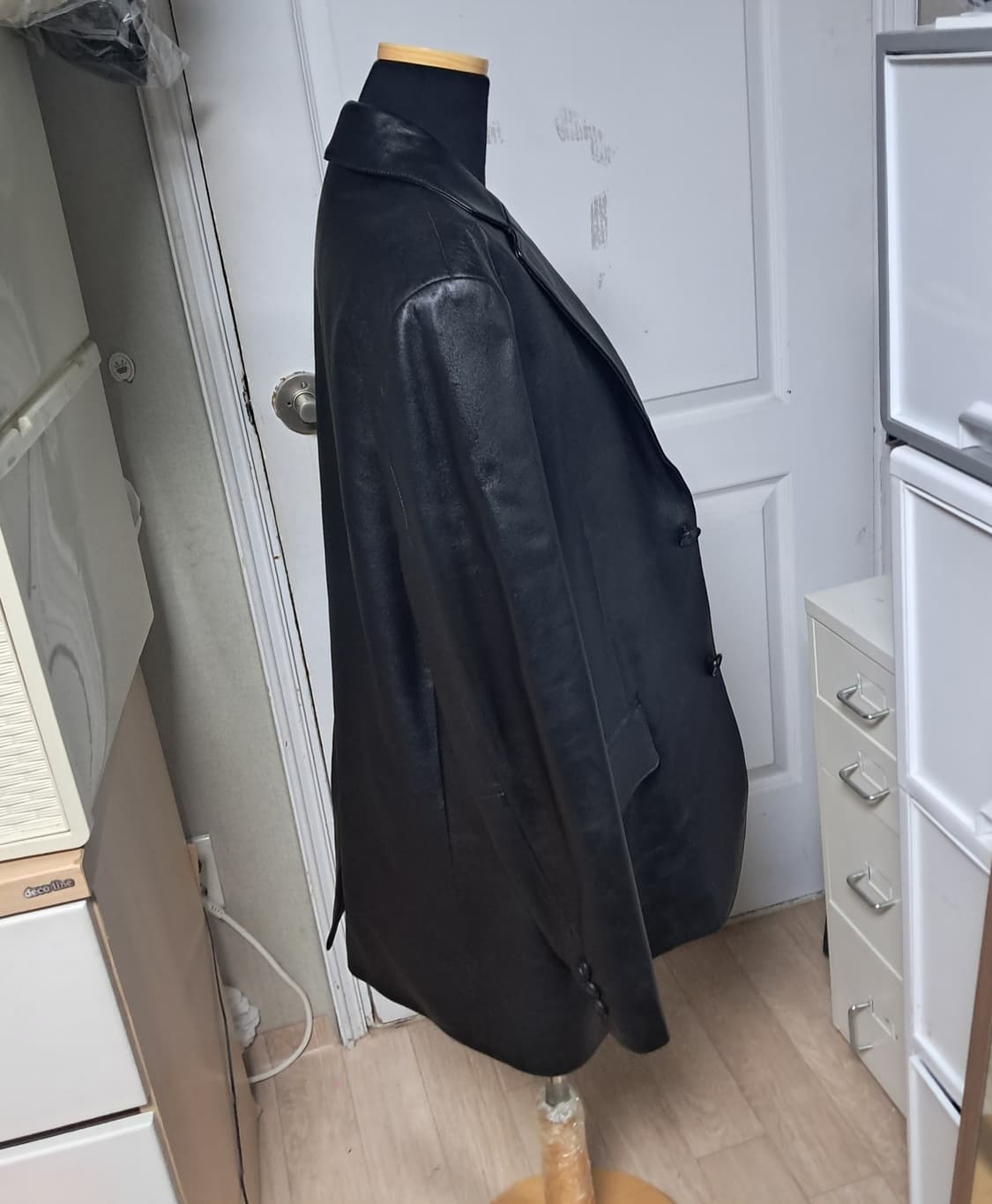 CLRIDE 클라이드 남성 블랙 양가죽 자켓 105(상태최상) 상품이미지4