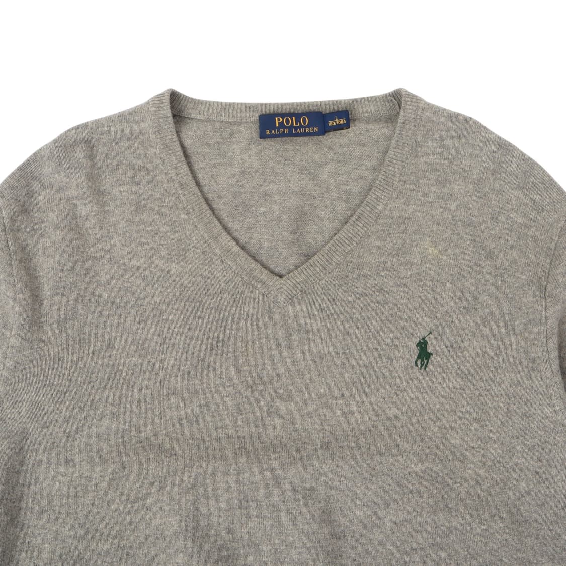폴로 랄프로렌 그레이 메리노울 브이넥 니트 상품이미지2