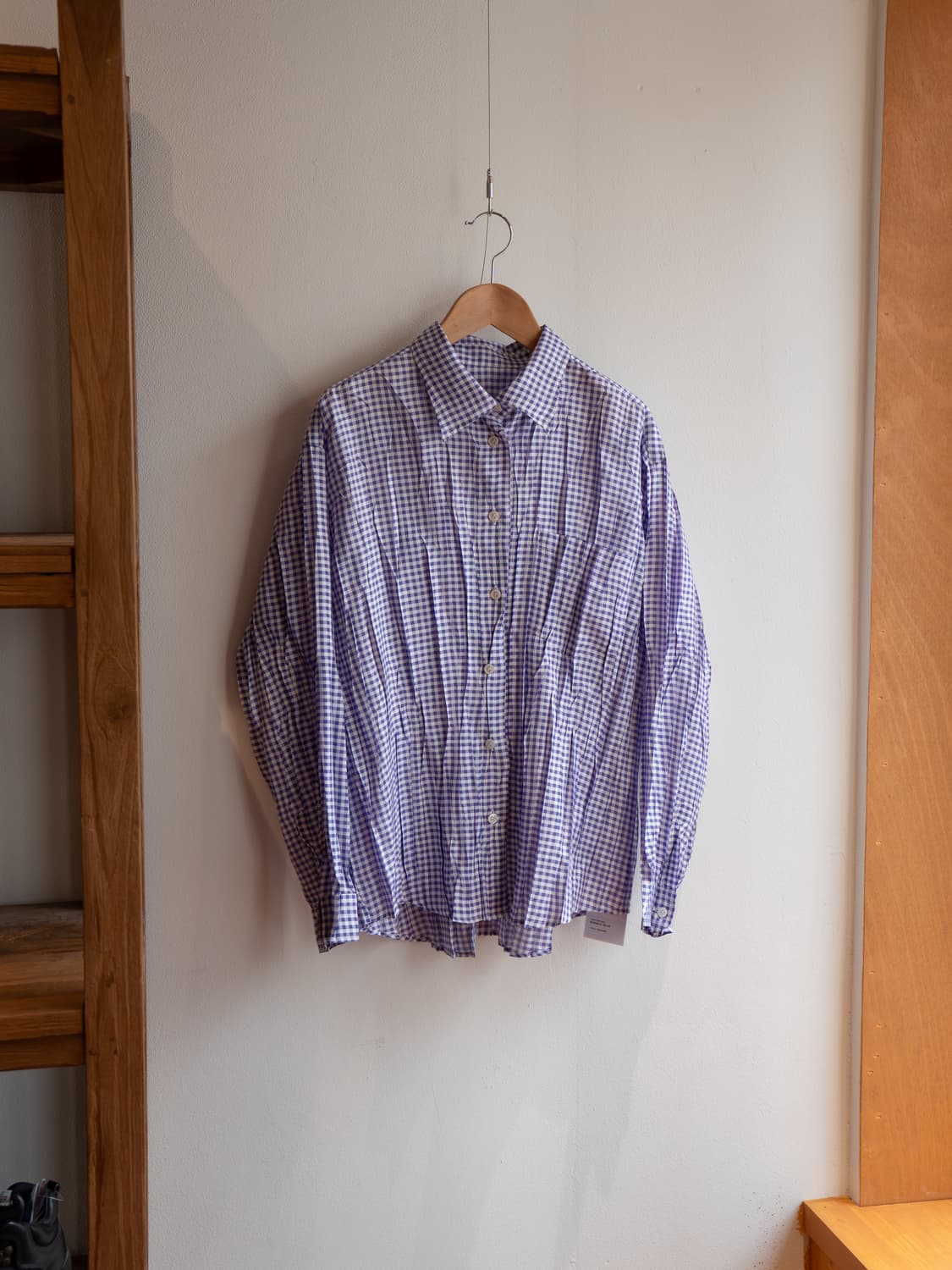 이세이미야케 플리츠플리즈 깅엄 체크 셔츠 상품이미지1