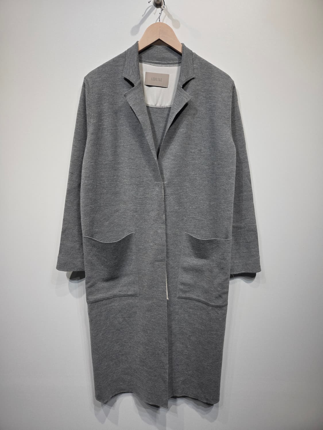 르베이지 그레이 롱 모 가디건_66 상품이미지2