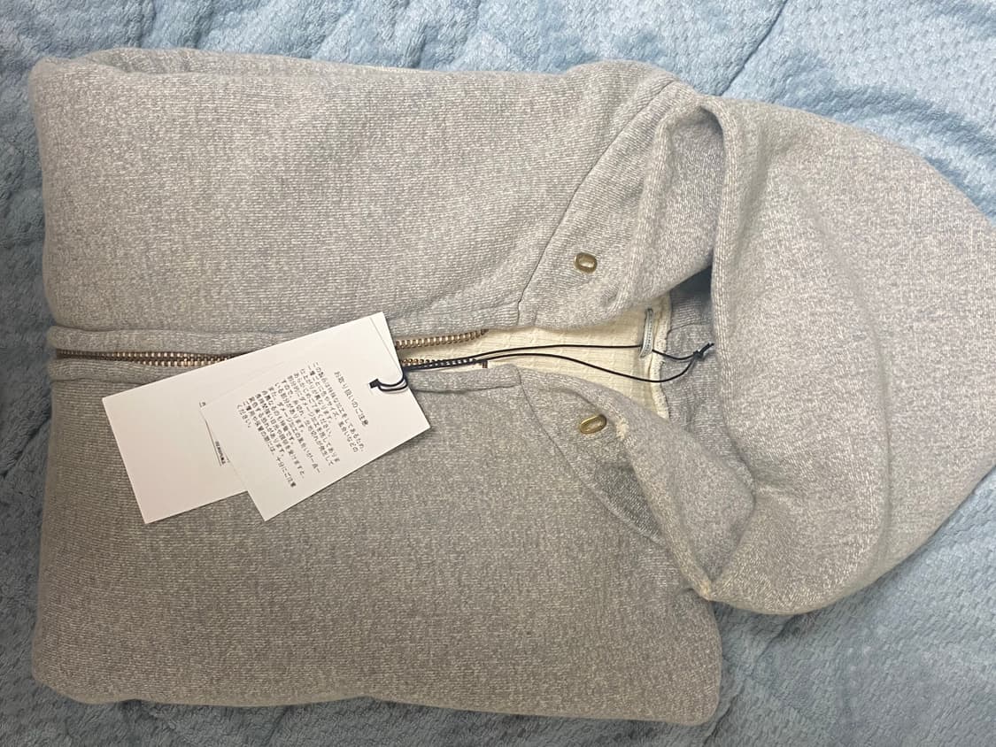 1)아프레쎄 24 빈티지 후드집업 그레이 상품이미지2