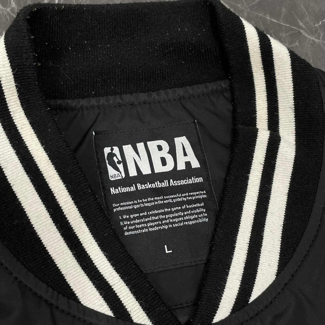 L NBA 클리브랜드 패치워크 테크니컬 바시티 자켓 상품이미지6