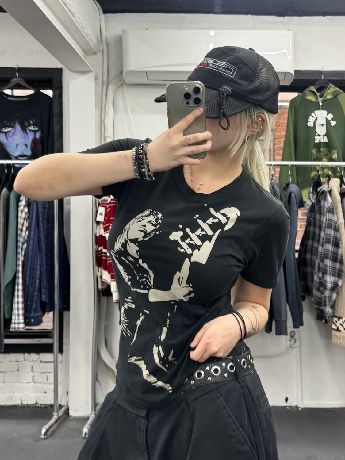 히스테릭 글래머 기타걸 티셔츠 상품이미지4