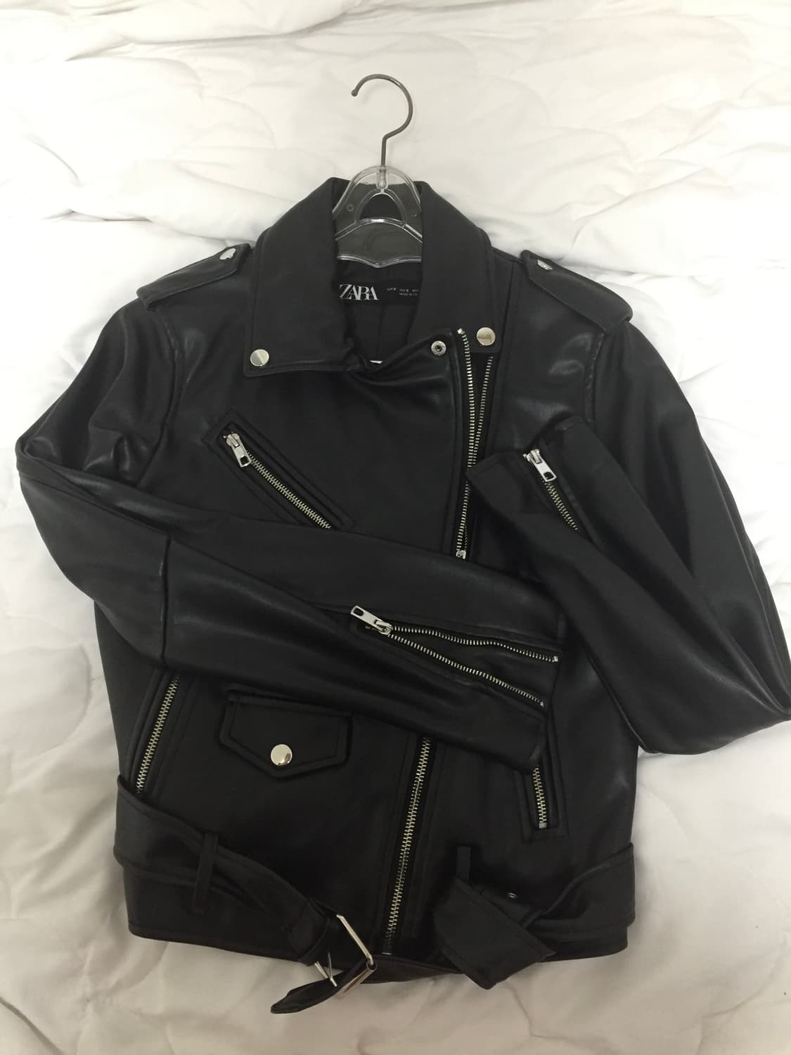 Zara 자라 크롭 레더자켓 상품이미지1