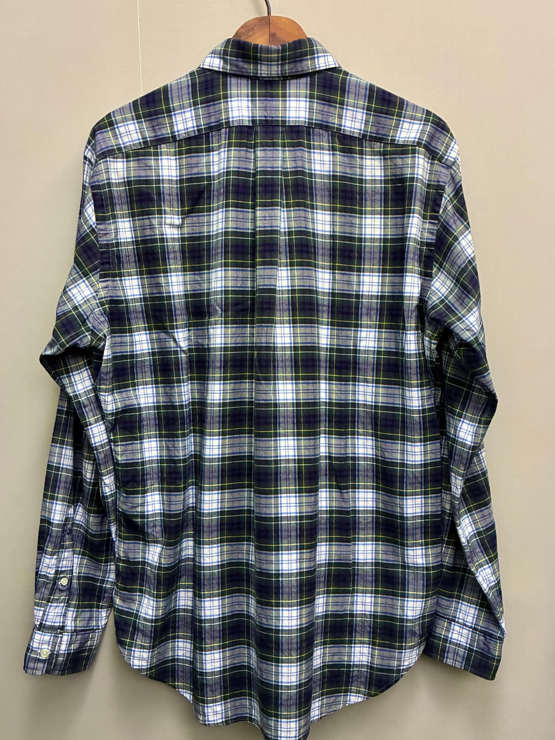 (M~L)POLO 폴로랄프로렌 클래식 그린 타탄체크 버튼다운 셔츠 상품이미지6