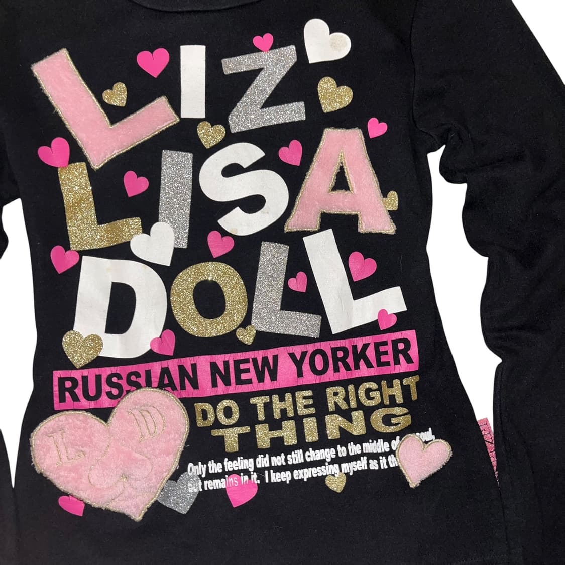 LIZ LISA doll 리즈리사돌 퍼포인트 레터링 긴팔티 키치갸루y2k 상품이미지2